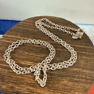 925, Sterling Nicky Butler Silver Chain Open Link Necklace 24”